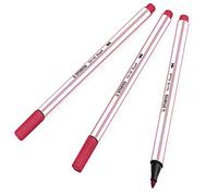 STABILO Pen 68 Brush Felt Tip Pen - 1-3mm - Dark Red - 568/50 - Pack of 3