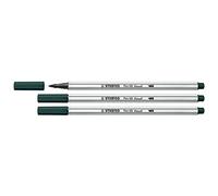STABILO Pen 68 Brush Pens Pack of 3 Fine Green