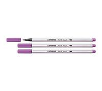 STABILO Pen 68 Brush Pen – Premium Fibre-Tip Brush – Pack of 1 Plum