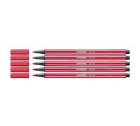 STABILO Pen 68 - Premium Fibre-Tip Pen - Pack of 10 - Dark Red