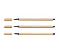 Premium Fibre-Tip Pen - STABILO Pen 68 - Pack of 1 - Light Ochre