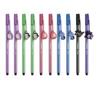 STABILO Pen 68 KPop Demon Hunters | Premium Fibre-Tip Pen - Color-Mix Box of 10 - with Assorted Characters Designs with Charms