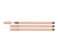 Stabilo Pen 68 Pack of 10 Felt-Tip Pens Medium Tip Carne claro (US IMPORT)