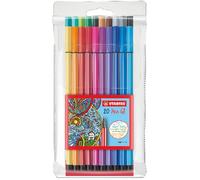 STABILO Pen 68 - Premium Fibre-Tip Pen - Robust M-tip - Pack of 20 - Assorted Colours