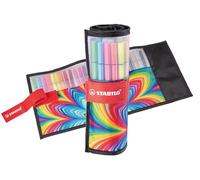 Premium Fibre-Tip Pen - STABILO Pen 68 - ARTY - Rollerset of 25 - Assorted Colou