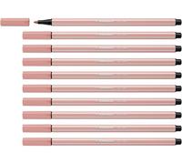 STABILO Pen 68 - Premium Fibre-Tip Pen - Pack of 10 - Blush