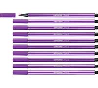 STABILO Pen 68 - Premium Fibre-Tip Pen - Pack of 10 - Lilac