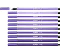 STABILO Pen 68 - Premium Fibre-Tip Pen - Pack of 10 - Violet