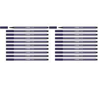 STABILO Pen 68 - Premium Fibre-Tip Pen (Pack of 2)