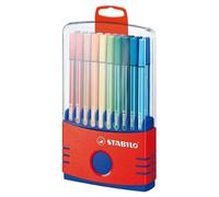STABILO Pen 68 Premium Fibre-Tip Pen Pack of 20 with Hanging Loop Assorted New