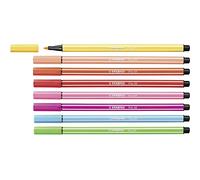 STABILO Pen 68 Premium Fibre Tip Pen Set of 8 - Spring Tones, Multicolor