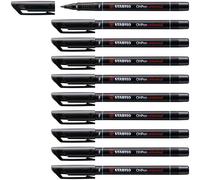 STABILO 842/46 Pen for Overhead Projection Universal Permanent Fine Blk Pk 10