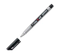 Permanent Marker Pen - STABILO Write-4-all - Fine - Pack of 3 - Black