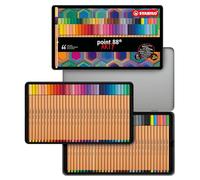 STABILO point 88 - Fineliner - ARTY - Tin of 66 - Assorted Colours