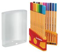 STABILO point 88 - Fineliner - ColorParade - Pack of 20 - Assorted Colours with Hanging Loop