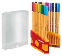 STABILO point 88 - Fineliner - ColorParade - Pack of 20 - Assorted Colours with Hanging Loop