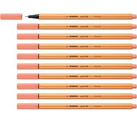 STABILO point 88 - Fineliner - Pack of 10 - Apricot