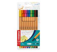 STABILO Point 88 - Fineliner - Pack of 10 - Assorted Colours