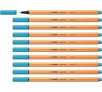 STABILO point 88 - Fineliner - Pack of 10 - Azure