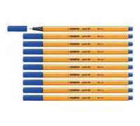 STABILO point 88 - Fineliner | Pack of 10 - Blue