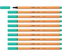 STABILO point 88 - Fineliner - Pack of 10 - Ice Green