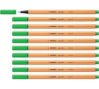 STABILO point 88 - Fineliner - Pack of 10 - Light Green