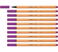 STABILO point 88 - Fineliner - Pack of 10 - Lilac