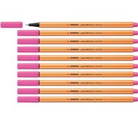 STABILO point 88 - Fineliner - Pack of 10 - Neon Pink