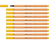 STABILO point 88 - Fineliner - Pack of 10 - Yellow