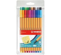 STABILO point 88 - Fineliner - Pack of 20 - Assorted Colours