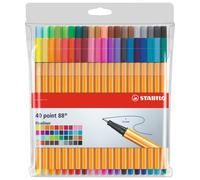 Stabilo Point 88 Fineliner - Pack of 40 assrt colours 8840-1