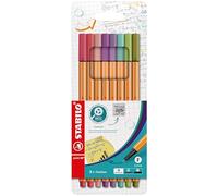 STABILO point 88 - Fineliner - Pack of 8 - Assorted Colours