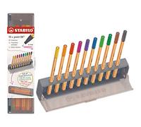 STABILO point 88 Fineliner Pen Needlepoint Assorted 8810-5 Pack of 10