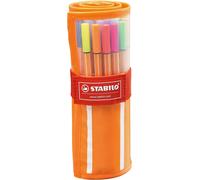 STABILO Fineliner Point 88 - 0.4 mm fine - Set of 30 colours including 5 neon