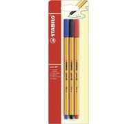 Stabilo Point 88 Fineliner Red/blue/black 3 Pack