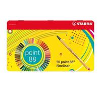 Stabilo Point 88 Metal Marker Pen Assorted 50 Units