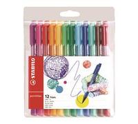 Stabilo STABILO pointMax Fibre Tip Pen 0.8mm Line Assorted Colours (Wallet 12)