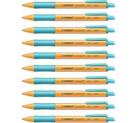 STABILO pointball - Ballpoint Pen - Pack of 10 - Turquoise
