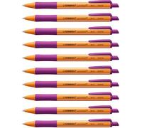 STABILO pointball - Ballpoint Pen - Pack of 10 - Lilac