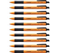 STABILO pointball - Ballpoint Pen - Pack of 10 - 1 count (Pack 10), Black