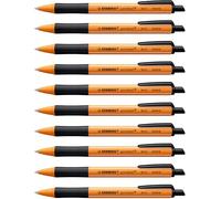 Stabilo Pointball Retractable Ballpoint Pen Black (Pack of 10) 6030/46