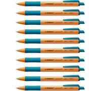 STABILO pointball - Ballpoint Pen - Pack of 10 - Turquoise