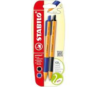 STABILO pointball - Ballpoint Pen - Pack of 2 - Blue, Black
