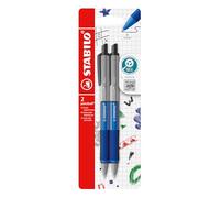 STABILO pointball colorful - Ballpoint Pen - Pack of 2 - Ultramarine with Blue Ink
