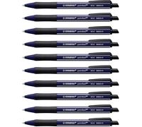 STABILO pointball NatureCOLORS Wildflower - Ballpoint Pen - Pack of 10 - Prussian Blue with Blue Ink