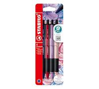 STABILO pointball NatureCOLORS Wildflower Edition - Ballpoint Pen - Pack of 4 - Burgundy, Prussian Blue, Grey Violet, and Blush