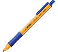 STABILO 'POINTBALL' RETRACTABLE BALLPOINT PEN BLUE INK (PACK OF 3)