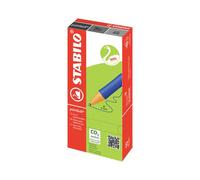 STABILO pointball CO2 neutral Retractable Ballpoint 0.5mm Line Blue (Pack 10)