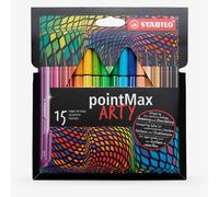 Stabilo : PointMax : Fineliner Pen : 0.8mm : Arty Wallet Set of 15