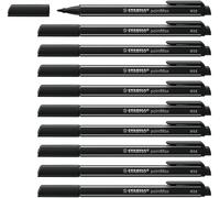Stabilo PointMax Nylon Sign Pen Black (Pack of 10) 488/46